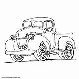 Truck Coloring Pages Pickup Printables Color Printable Print Trucks Boys sketch template