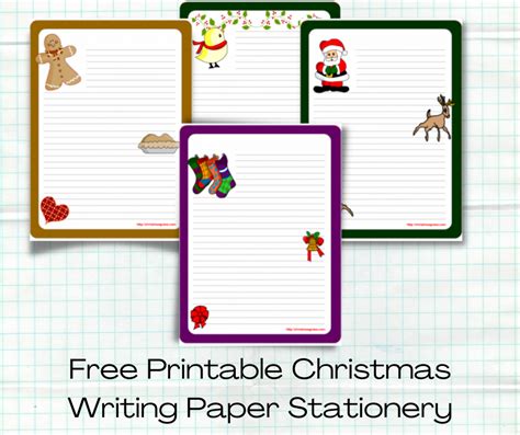 printable christmas writing paper templates printable templates