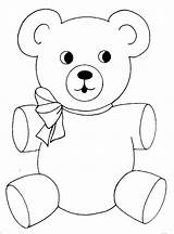 Teddy Bear Coloring Pages Printable Kids Template Choose Board sketch template