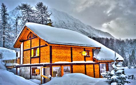 snow covered ski lodge image abyss