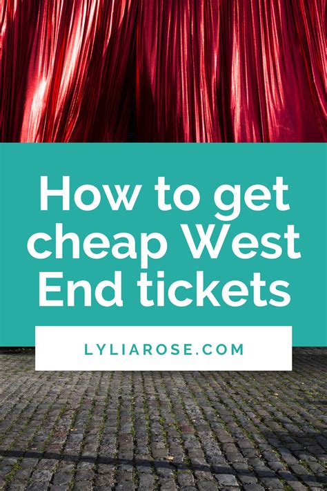 cheap west    prices  london theatres