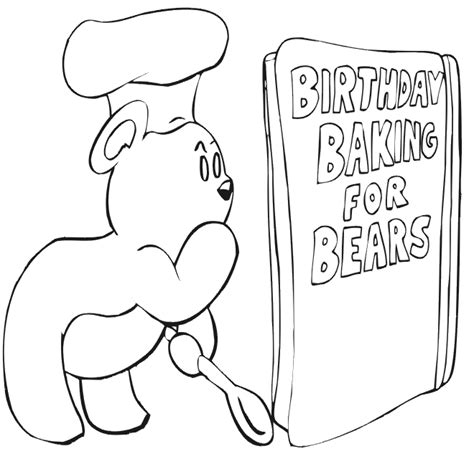 teddy bear birthday coloring pages disney coloring pages