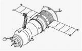 Soyuz Satelite Satelites Artificial Spacecraft Sojus Pesquisa Satellites Spaceships Raumkapsel sketch template