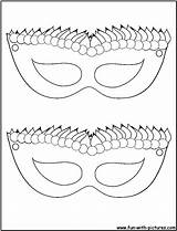 Mask Gras Mardi Coloring Printable Pages Fun Library Clipart Popular sketch template