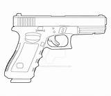 Glock Drawing 17 Drawings Dibujos Pistol Draw Tattoo Sketch Gun Guns Lineart Template Simple Weapons Deviantart Coloring Dibujo Diagram Tutorial sketch template