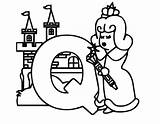 Coloring Letter Pages Quiet Queen Color Getcolorings Alphabet Library Clipart sketch template