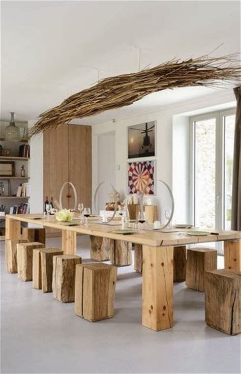 du bois dans la maison en mode design nature