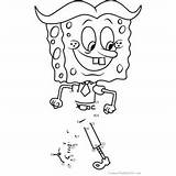 Spongebob Squarepants Dots sketch template