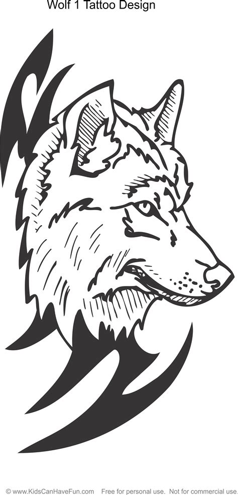 wolf tattoo coloring pages coloring pages