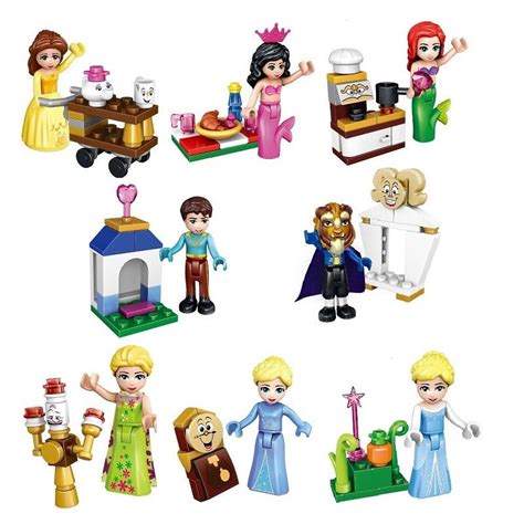 Elsa And Friends 8pc Character Minifigure Lego Mini Figure
