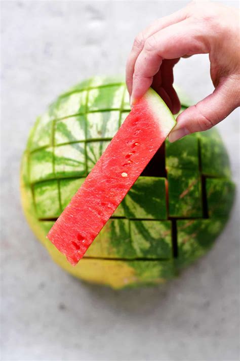 cut watermelon  gunny sack