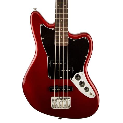 squier jaguar special ss vintage modified bass candy apple red