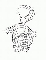 Coloring Cheshire Cat Pages Popular sketch template
