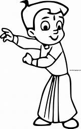 Coloring Bheem Chhota Dance Mountain Wecoloringpage Pages sketch template
