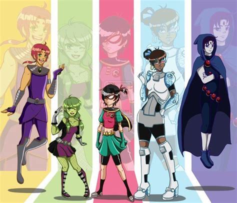 Teen Titans Gender Bender Art