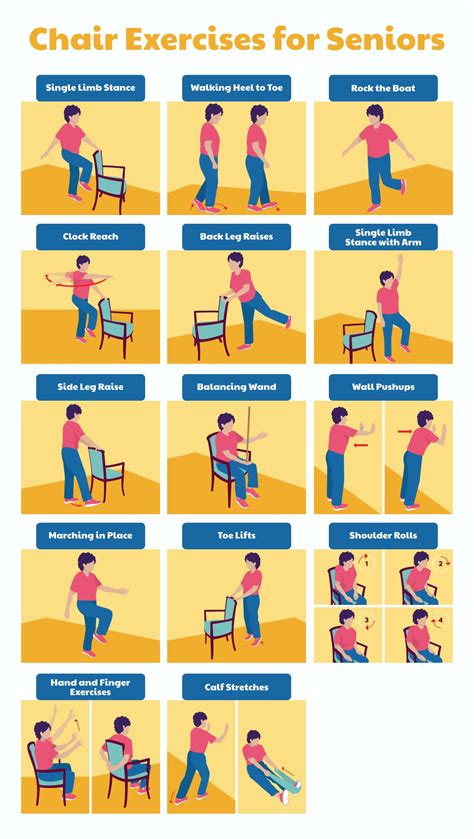 senior chair exercises printable