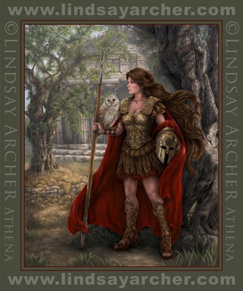 athena limited edition goddess canvas print lindsay archer