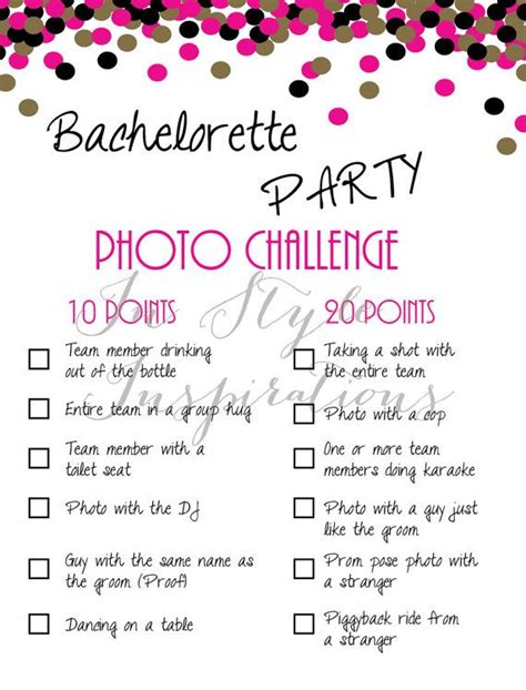 instant   bachelorette party game photo challenge