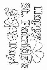 Pages Coloring St Patricks Shamrock Patrick Happy Kids Crafts Colouring Sheets Print Saint Book Printable Google Cards Cut Stencil Search sketch template