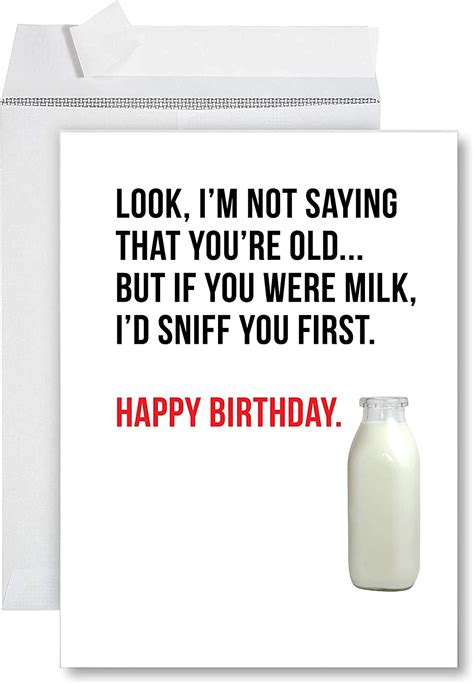 Funny Jumbo Birthday Card With Envelope 8 5 X 11 Inch If