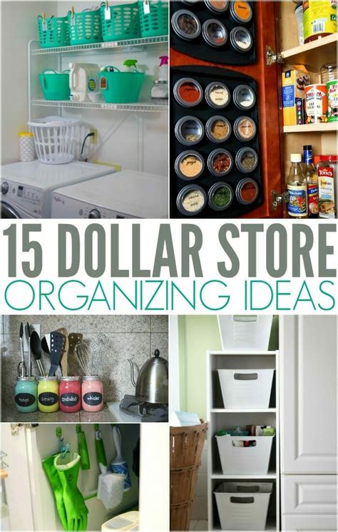 dollar store organizing ideas  simplify  life