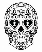 Coloring Skull Pages Bones Printable Skulls Color Stencil Getcolorings Print sketch template