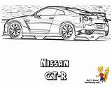 Nissan Coloring Gt Car Pages Racing Tuning sketch template