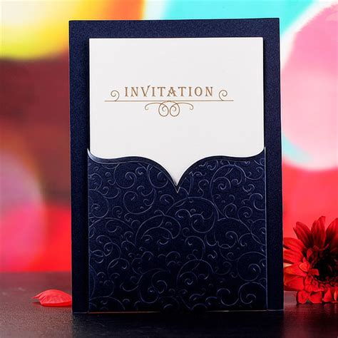 pcslot blank customized invitation cards bow tiemm businesspartybirthday wedding