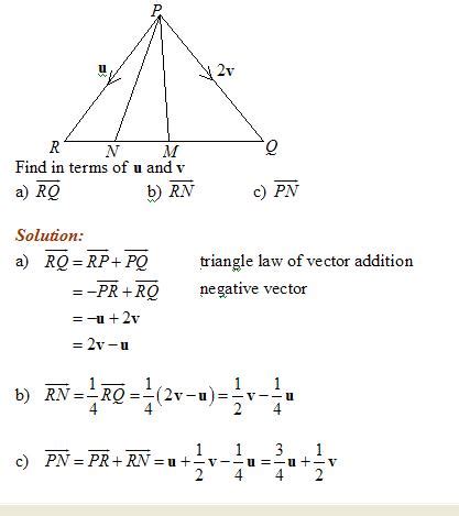 vector geometry solutions examples