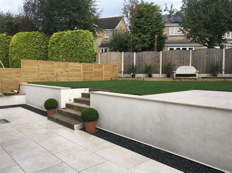 build rendered garden wall image result  rendered retaining