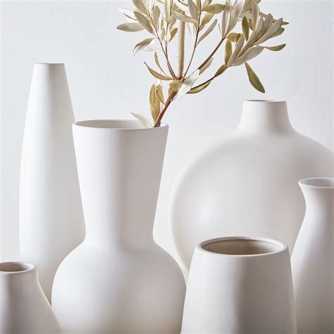 Pure White Ceramic Vases West Elm