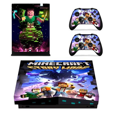Minecraft Decal Skin For Xbox One X Console And Controllers