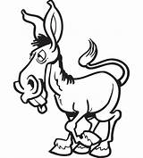Clipart Jackass Library Clip Donkey sketch template