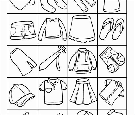 winter clothes worksheet  worksheets
