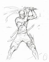 Ninja Gaiden sketch template