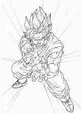 Coloring Pages Vegito Getdrawings Dragon Ball Super sketch template