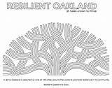 Oakland Coloring 37kb 396px sketch template