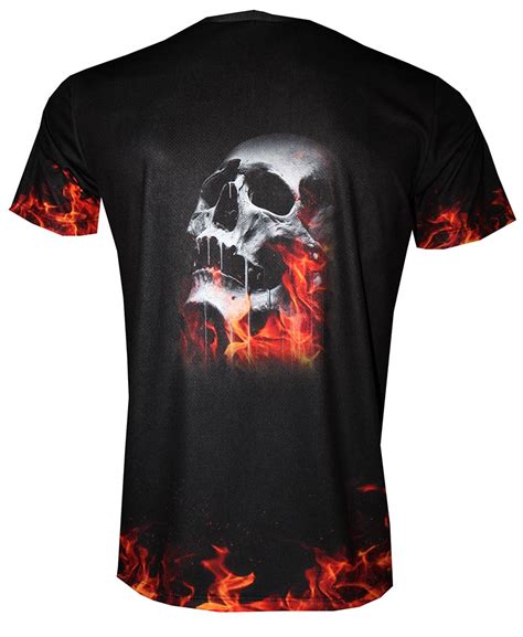 skull on fire t shirt t shirts with all kind of auto moto cartoons and music themes