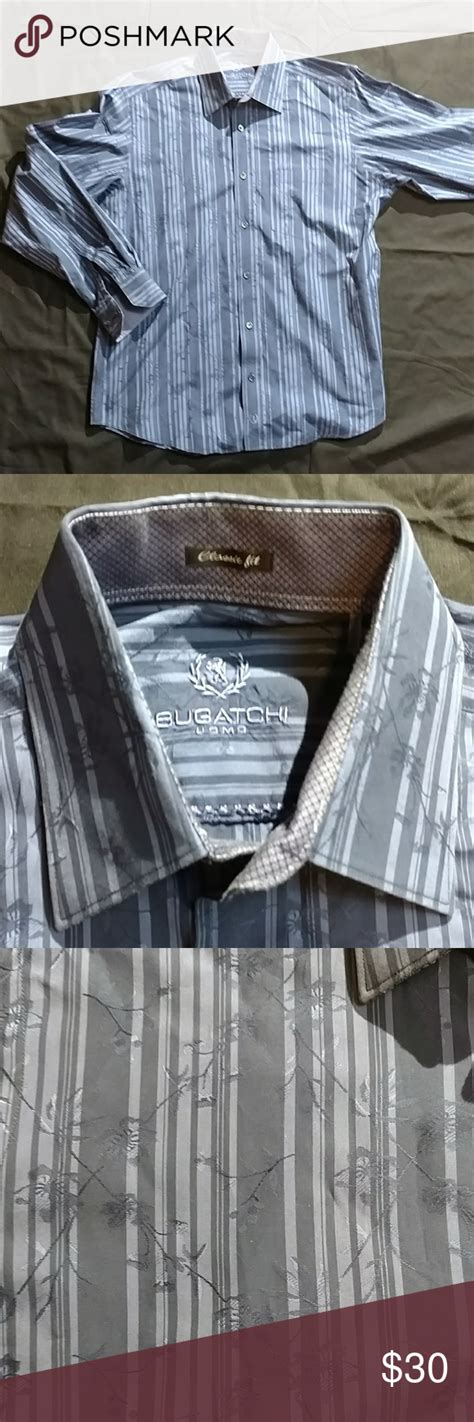 mens medium classic fit bugatchi shirt bugatchi shirts casual