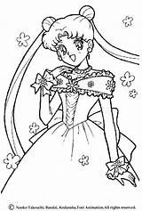 Sailor Moon Coloring Anime Pages Kids Princess Manga Printable Printab sketch template