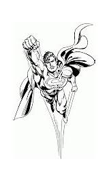 Superman Pages Coloring Steel Man sketch template