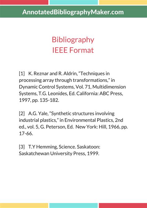 ieee bibliography maker annotated bibliography maker