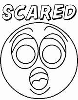 Coloring Pages Feelings Emotion Printable Emotions Faces Feeling Scared Face Color Print Colouring Sheets Kids Open Getcolorings Games Fun Getdrawings sketch template