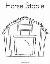 Coloring Barn Stable Outline Pig Coop Chicken Horse Clipart Drawing Pen Sty Christmas Template Noodle Print Twisty Twistynoodle Built California sketch template