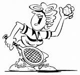 Tennis Coloring Pages Court Table Colouring Sport Getcolorings Getdrawings sketch template