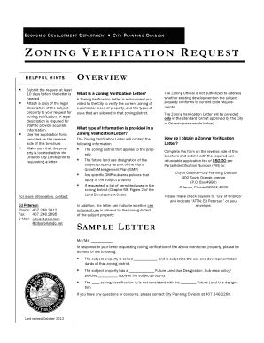 zoning letter  fill  printable fillable blank pdffiller