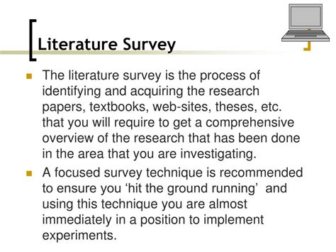 literature survey literature comprehension literature review powerpoint