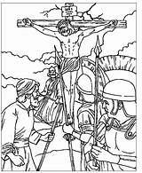 Crucifixion Crucified Colorear Pintables Crucificado Cristianos Biblia Catecismo Lectionary Manualidades Gospel Sermons4kids sketch template