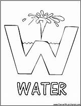 Coloring Pages Water Kids Fun Preschool Activities Drop Printable Alphabets Conservation Letter Worksheets Color Alphabet Kindergarten Clipart Crafts Land Colouring sketch template