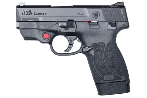 smith wesson mp shield   acp carry conceal pistol  integrated crimson trace laser